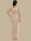 P195 Gold Long Sleeve Gown
